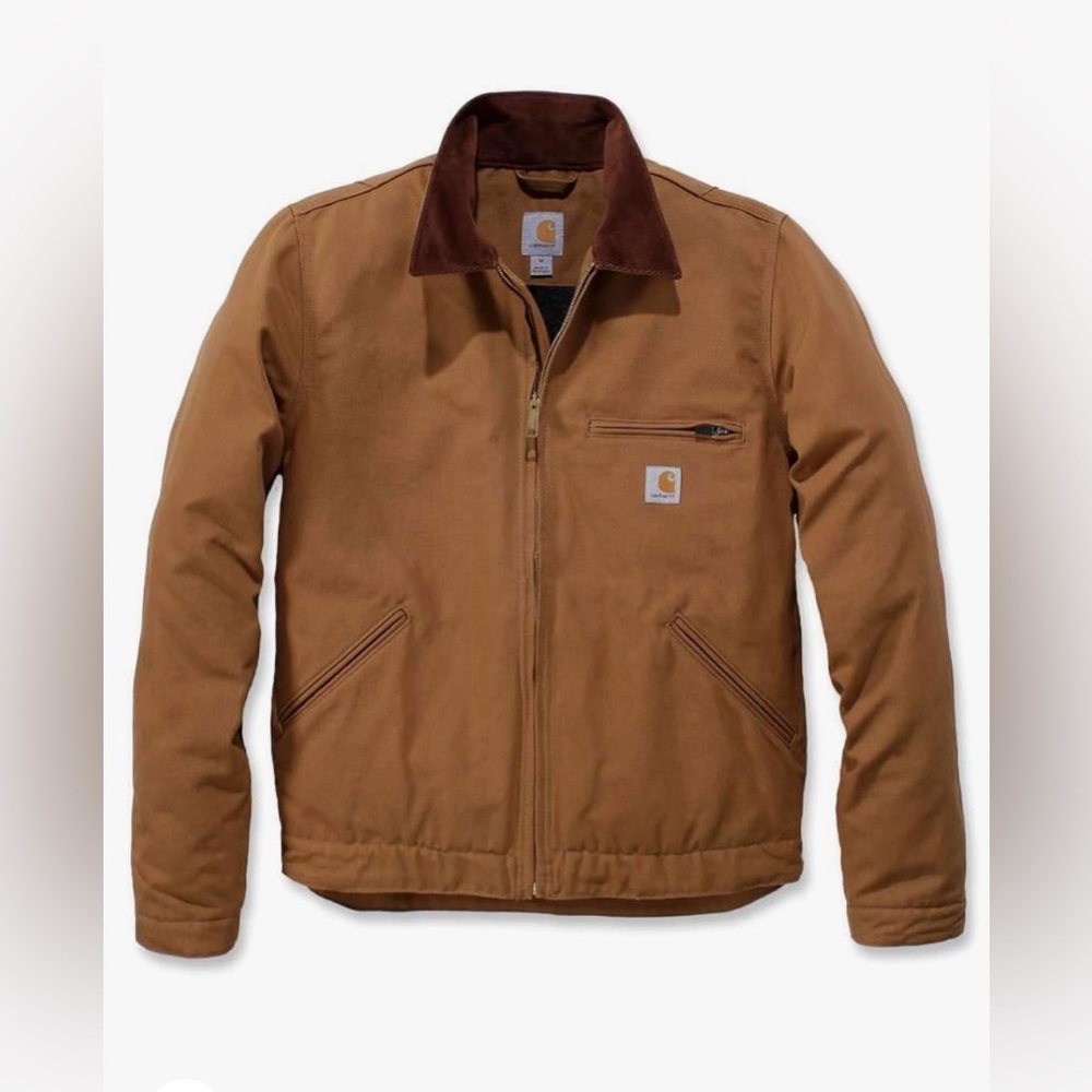 Carhartt Men's Relaxed Fit Duck Blanket-Lined Detroit Jacket